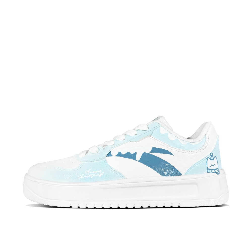 Anta Wear resistant And Lightweight Low Top Skateboard Shoes Women's Blue White