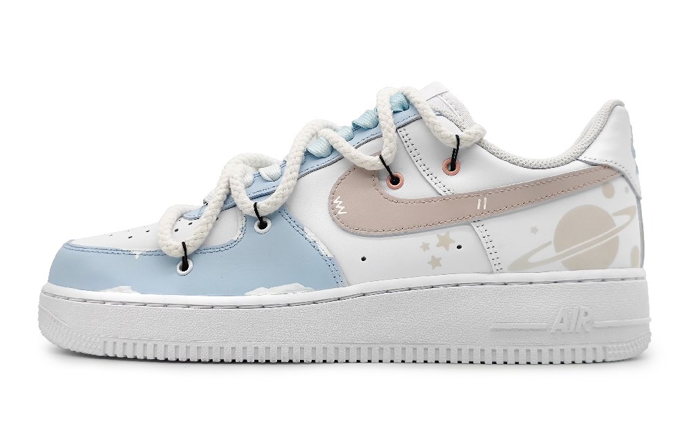 Nike Air Force 1 Low Low-Top Skateboard Shoes GS Light Blue
