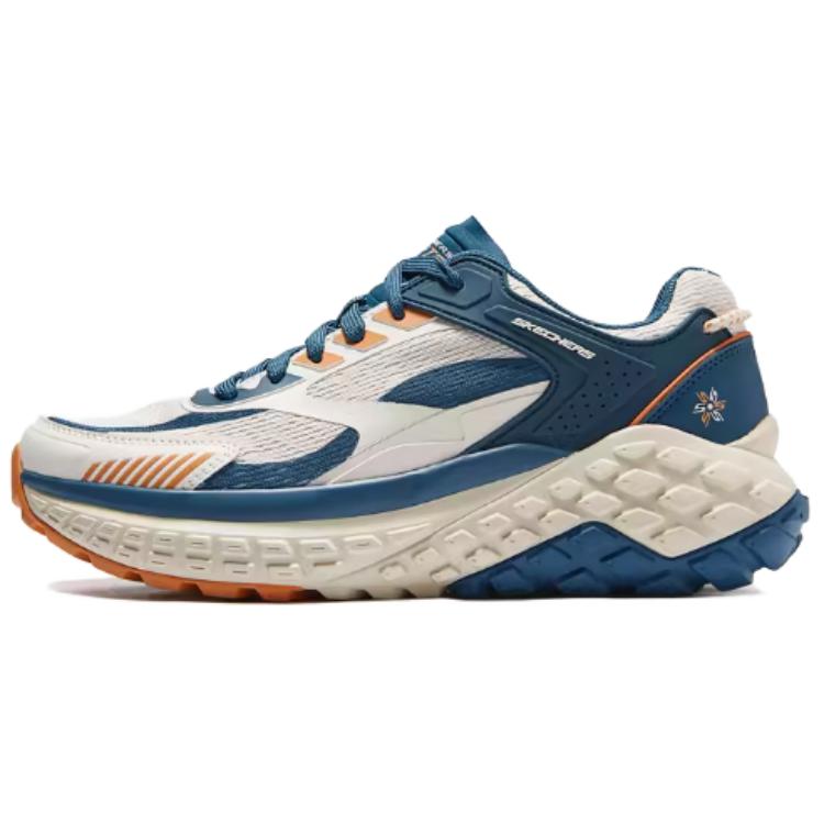 Skechers Sport Low Top Casual Running Shoes Men's Beige Blue