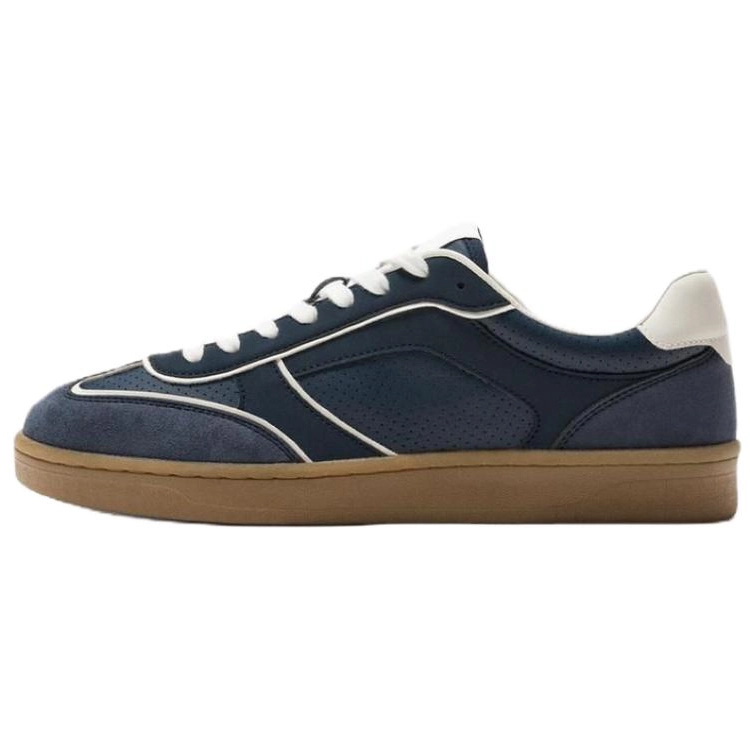 ZARA Low Top Skateboard Shoes Men's Dark Blue