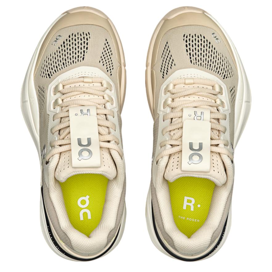 On The Roger Pro Anti Slip Wear Resistant Low Top Tennis Shoes Women's Beige Yellow