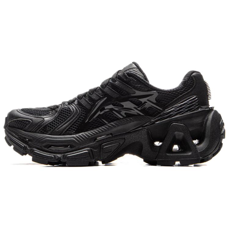 LiNing Abrasion Resistant Shock Absorbers Low Top Casual Shoes Unisex Black