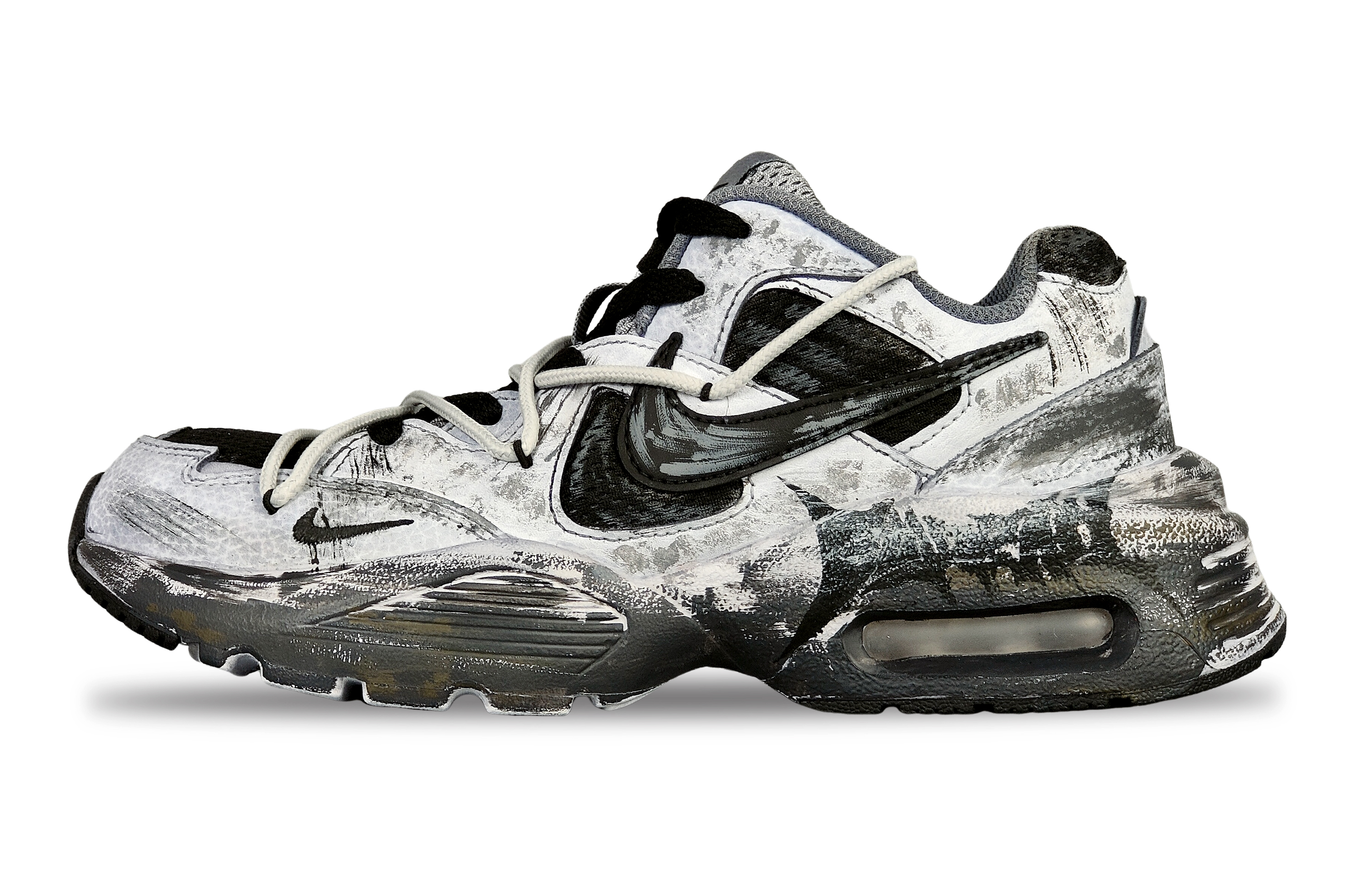 Nike Air Max Fusion Anti-Slip Wear-Resistant Low-Top Casual Running Shoes Women's Black White купить в интернет-магазине Yoocart с быстрой доставкой по России.