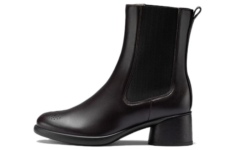 Ecco Short Chelsea Boots 5cm Women's Coffee