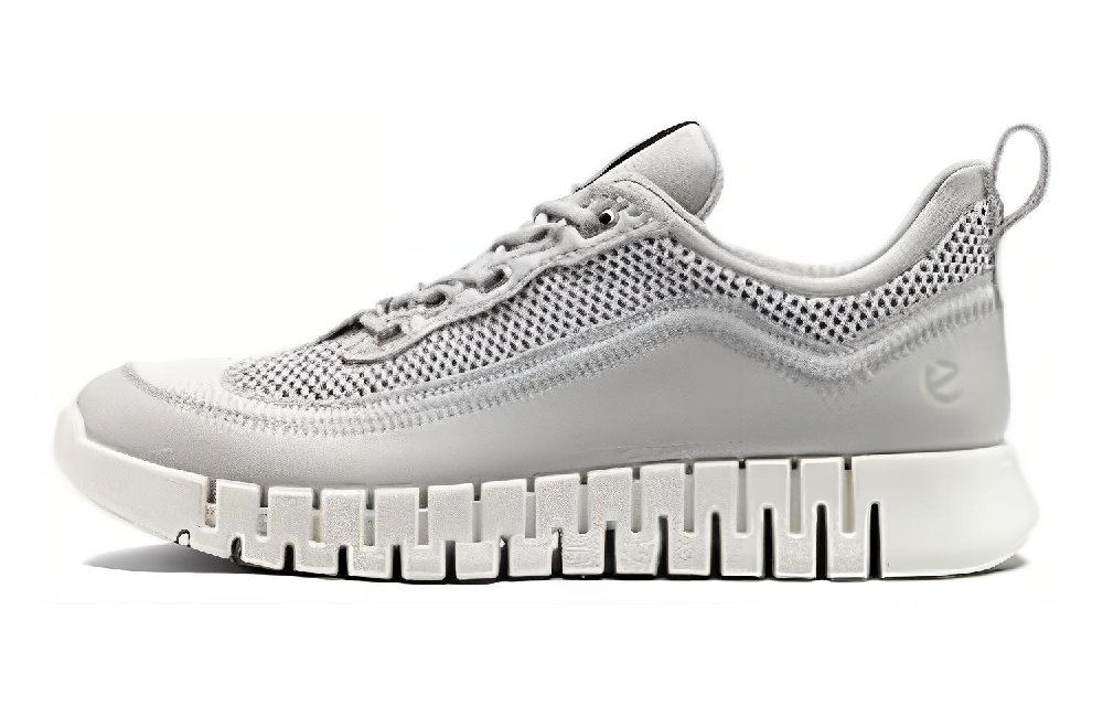 Ecco Anti Slip Wear Resistant Low Top Running Shoes Men's Gray
