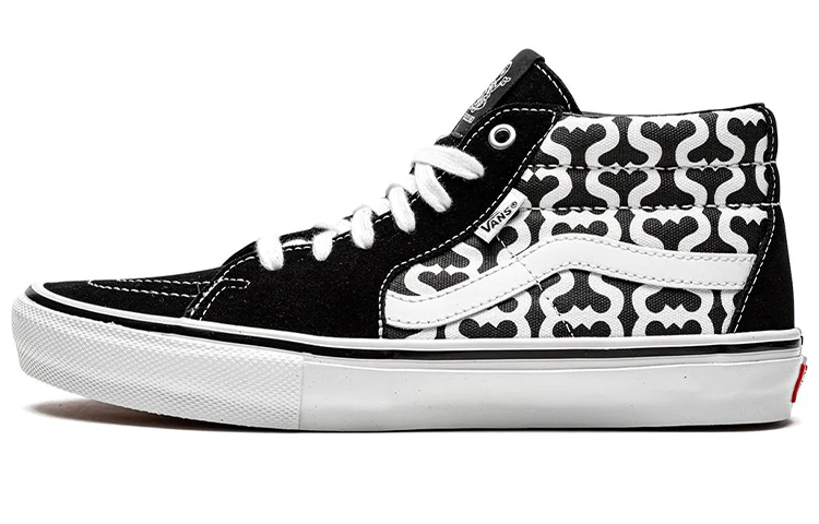 Vans Skate Grosso Mid Supreme Monogram S Logo Black