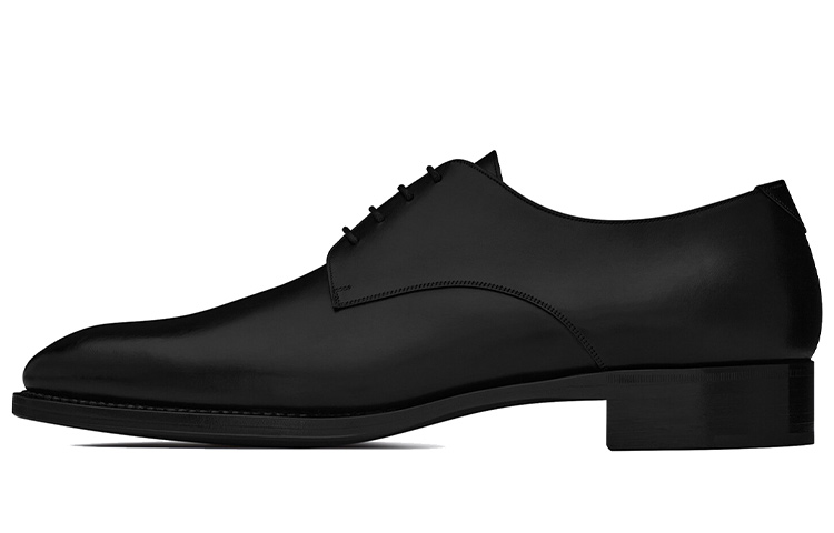 SAINT LAURENT Round Toe Classic Derby Shoes