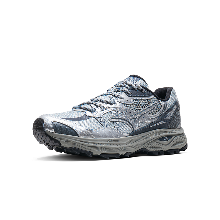 Mizuno Racer ADV Abrasion Resistant Low Top Running Shoes Unisex Silver