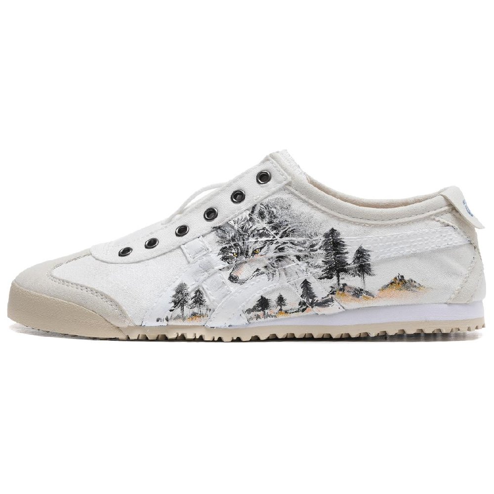 Onitsuka Tiger MEXICO 66 Casual Shoes Unisex Low-Top White Blue Red