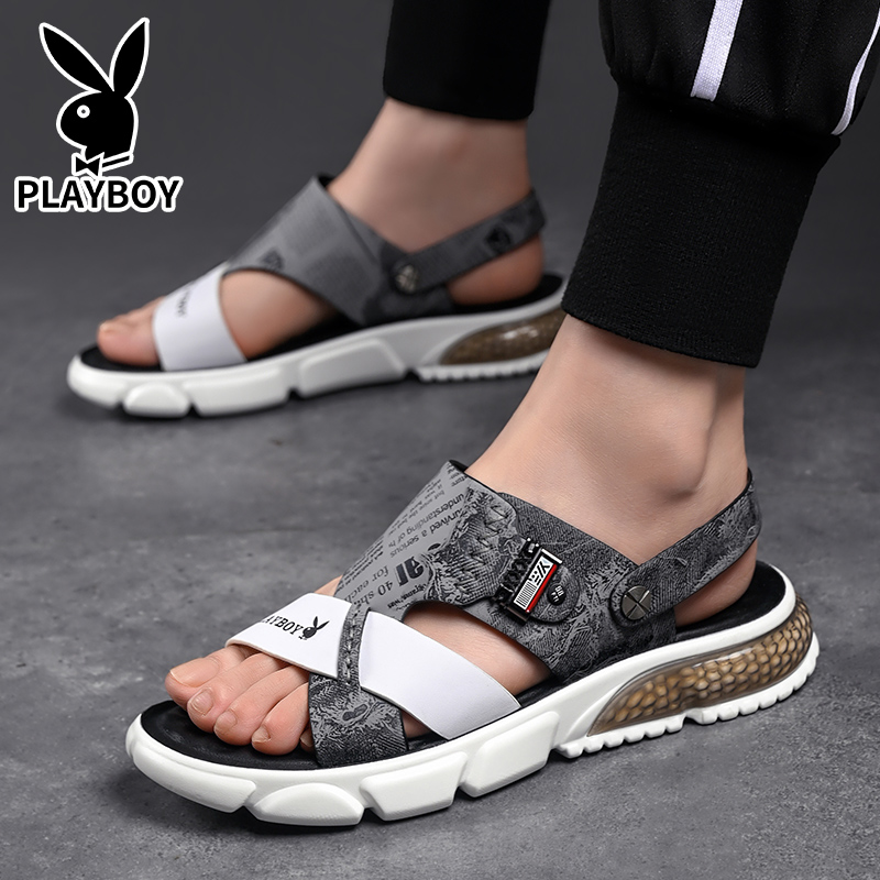 Playboy Beach Sandals Men's White купить в интернет-магазине Yoocart с быстрой доставкой по России.