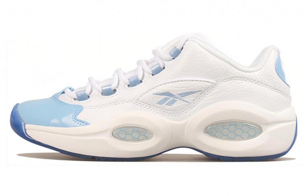 Reebok Question Low Patent Toe Carolina Blue