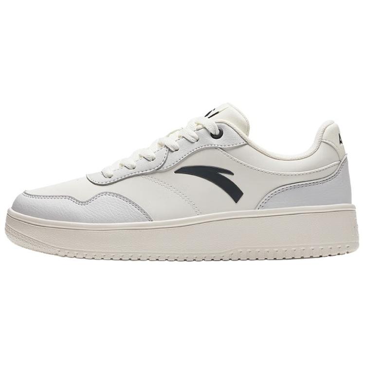 Anta Cushioning Wear-Resistant Low-Top Skateboard Shoes Men's White Gray