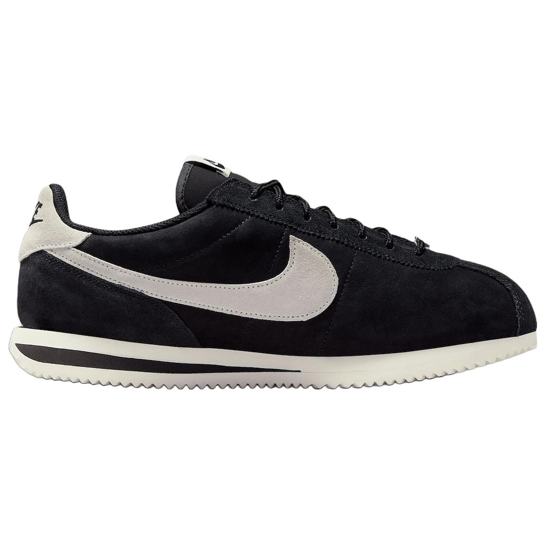 Nike Cortez Abrasion Resistant Low top Casual Running Shoes Unisex Black Beige
