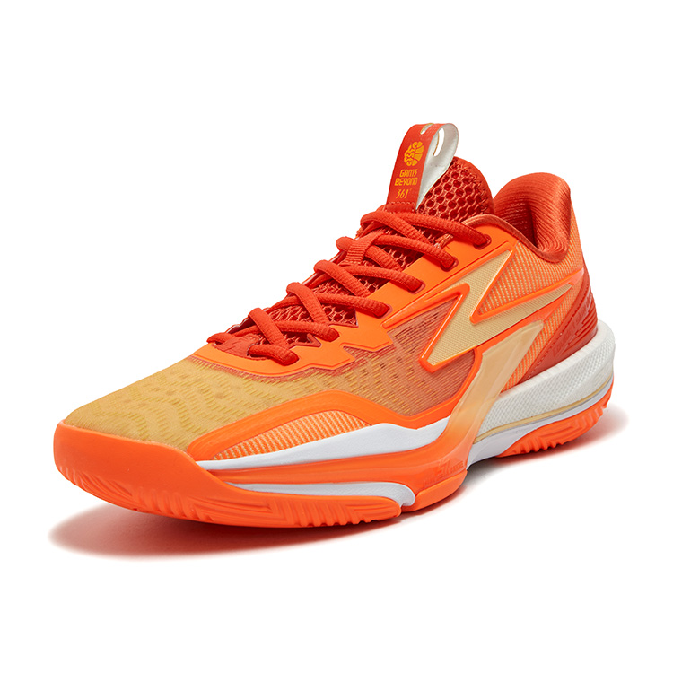 361° Anti Slip Wear Resistant Low Top Basketball Shoes Men's Orange