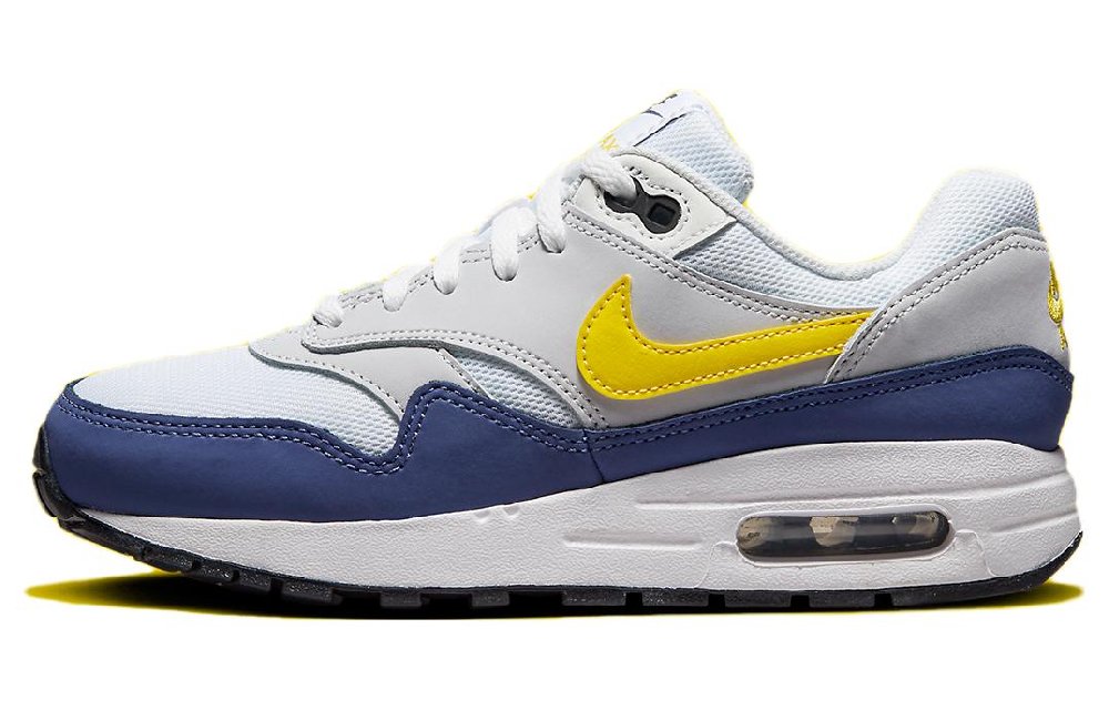 Nike Air Max 1 'White Yellow Blue' Gs