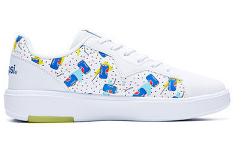 Pepsi x 361° Slip Resistant, Abrasion Resistant, Lightweight Low top Skateboard Shoes Women's White Blue