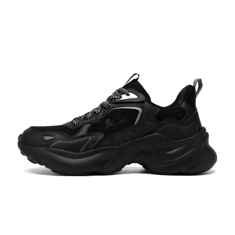 361° Slip-Resistant Breathable Low-Top Chunky Sneakers Women's Obsidian Black