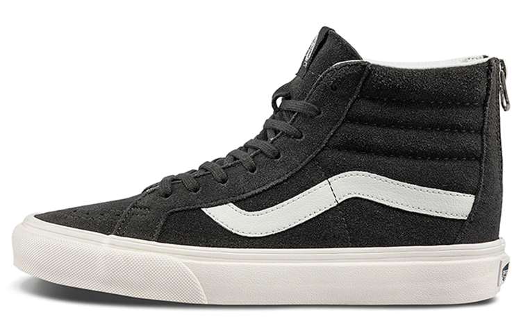 Vans Unisex SK8 High Top Sneakers Grey Charcoal Grey