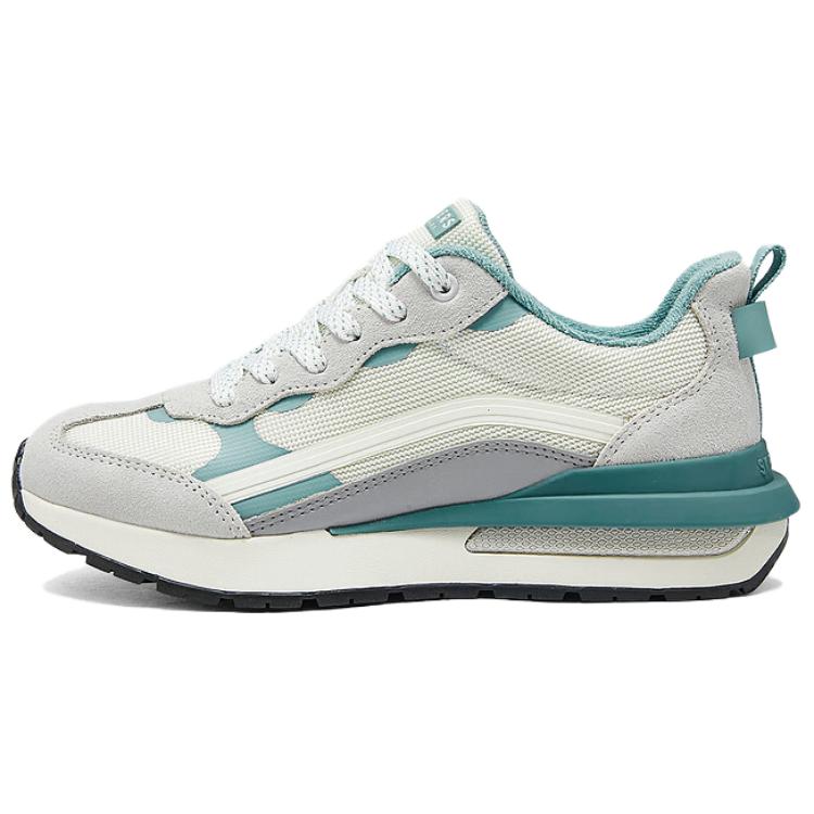 Skechers Street Anti-Slip Wear-Resistant Low-Top Casual Shoes Women's Gray Green