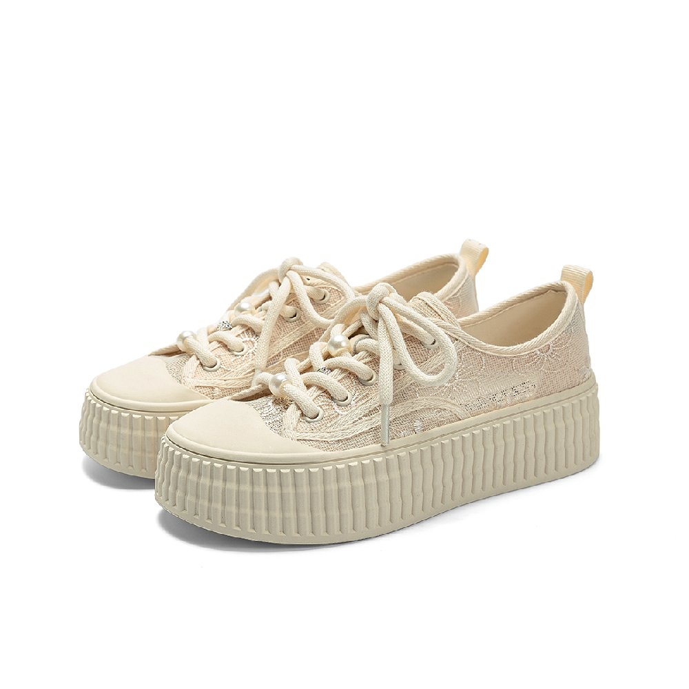 JEEP SPIRIT Anti-Slip Wear-Resistant Low-Top Skateboard Shoes Women's