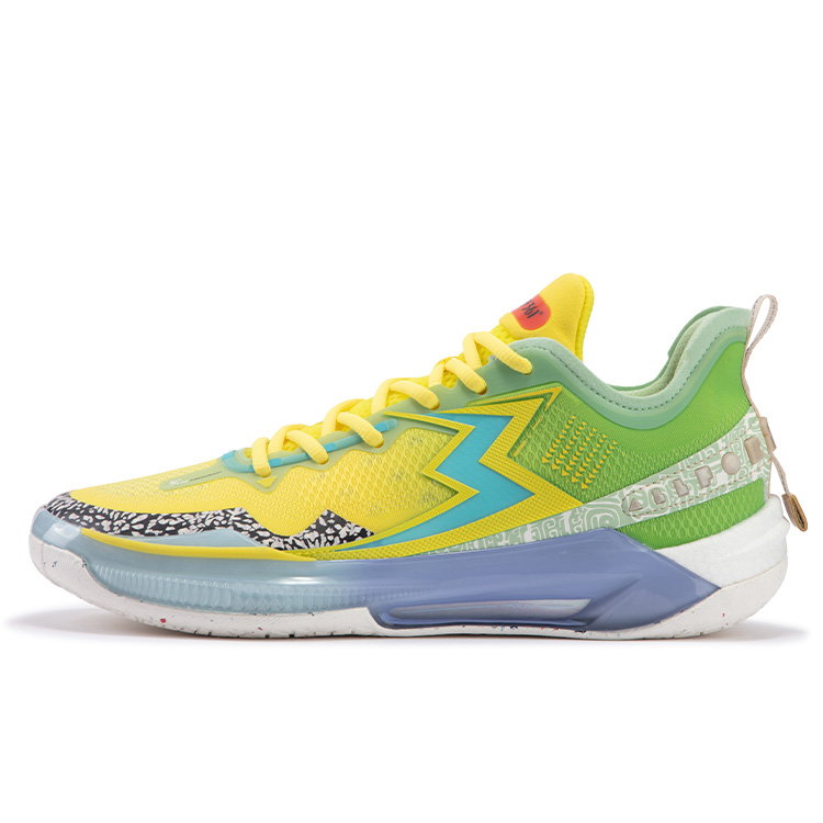 361° BIG3 5.0 Quick PRO TH Cushioning Anti-Slip Wear-Resistant Breathability Low-Top Basketball Shoes Men's Fig Green