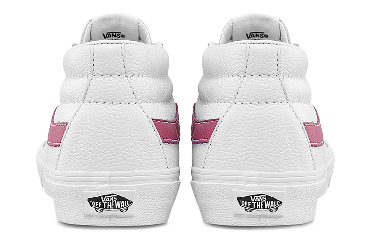 Vans Unisex Sk8 Mid Mid Top Sneakers White/Red