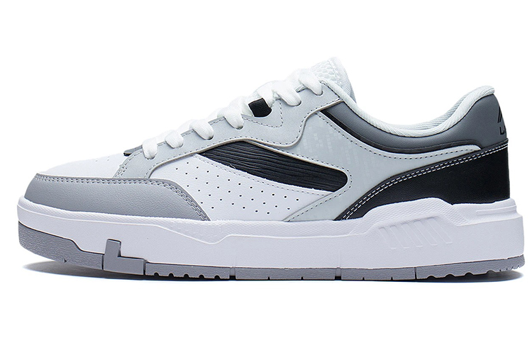 LiNing Wear-resistant And Lightweight Low-Top Skateboard Shoes Men's Black White Gray