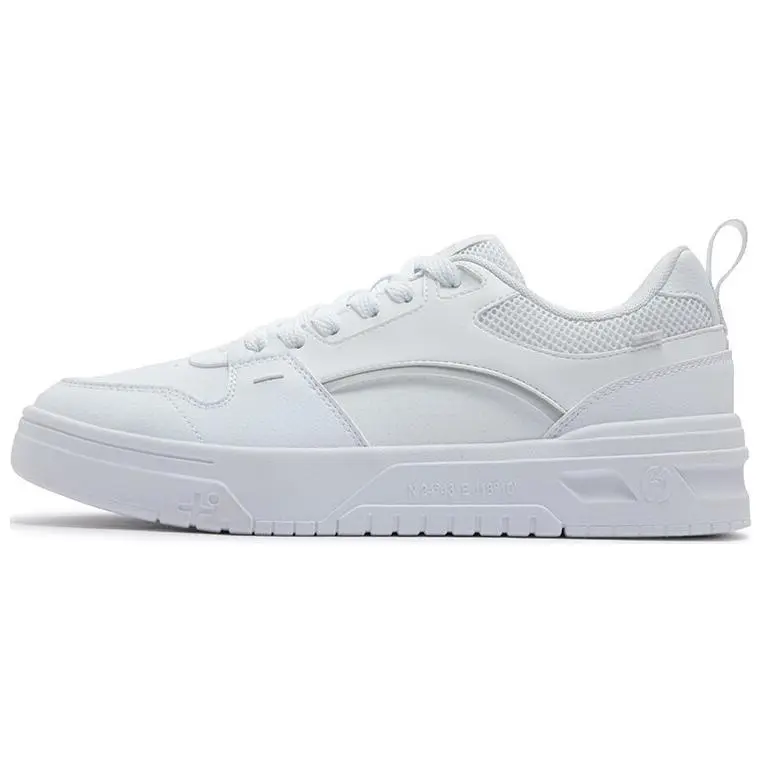 361° Soda 3 Anti-Slip And Wear-Resistant Coverage Low-Top Skateboard Shoes Men's White