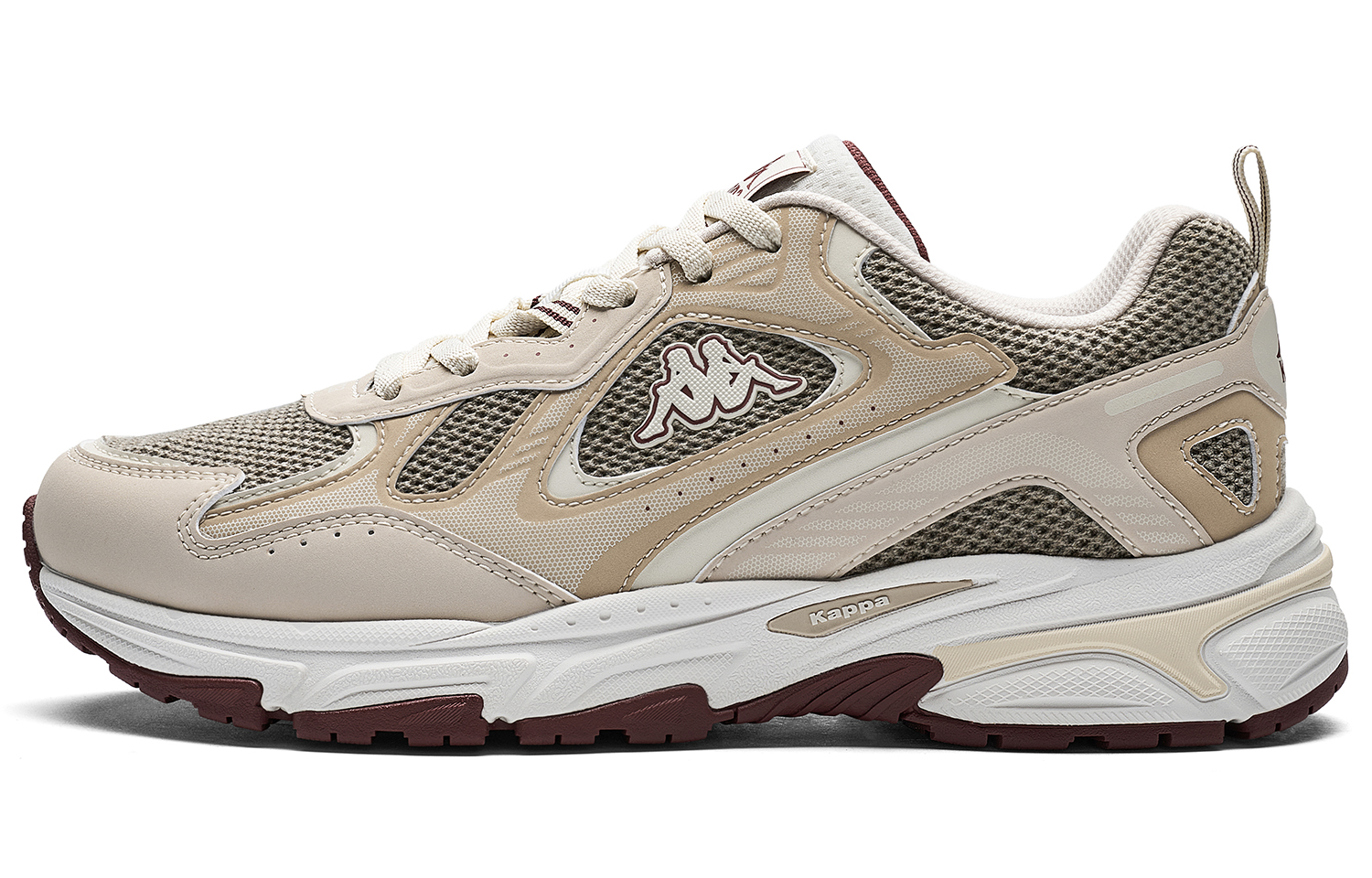 Kappa Wing Abrasion Resistant Slip Resistant Low top Running Shoes Unisex Malt Beige Brown