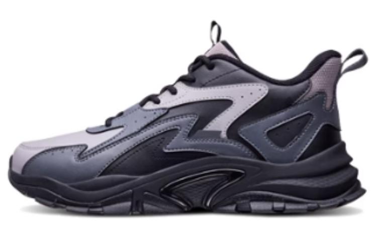 361° Cushioning Wear-Resistant Low-Top Casual Shoes Men's Black Gray