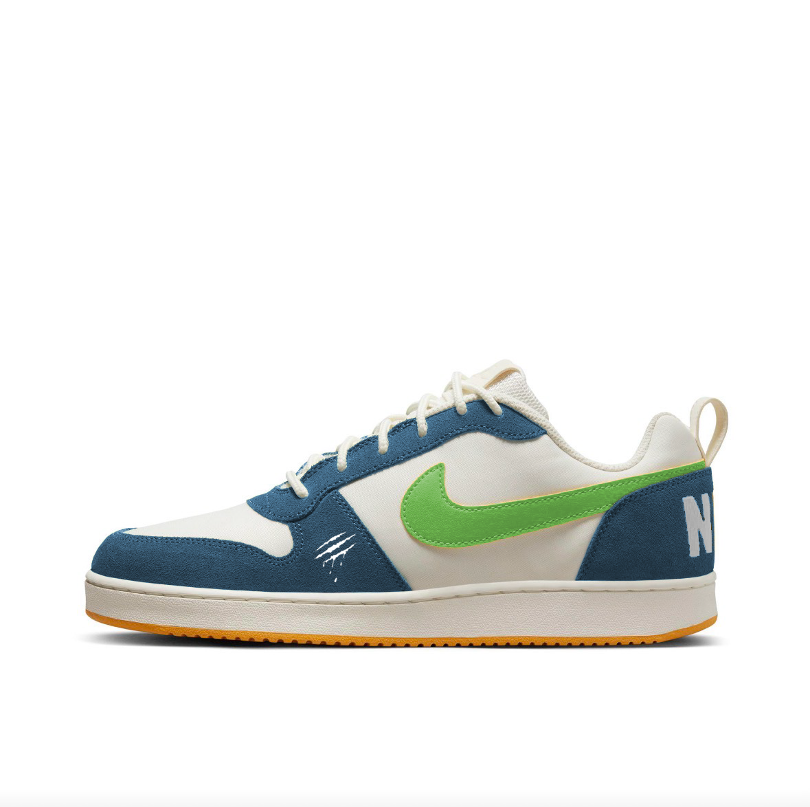 Nike Court Borough PRM Abrasion Resistant Slip Resistant Low top Skateboard Shoes Men's Blue Green
