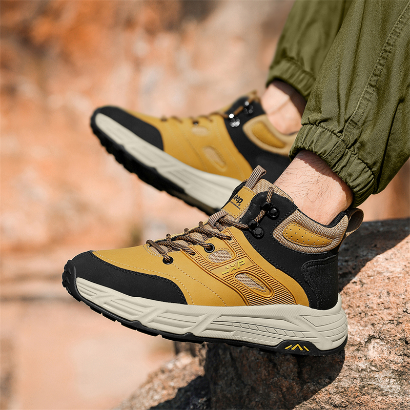 Jeep JEEP Cushioned Wear-Resistant Water-Resistant Mid-Top Outdoor Shoes Men's купить в интернет-магазине Yoocart с быстрой доставкой по России.