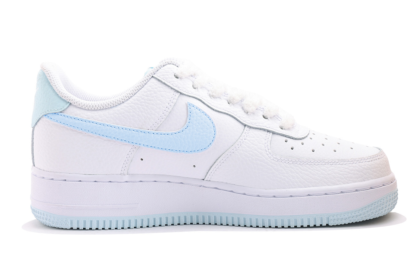 Nike Air Force 1 Anti Slip Wear Resistant Low Top Skateboard Shoes Women's White Blue купить в интернет-магазине Yoocart с быстрой доставкой по России.