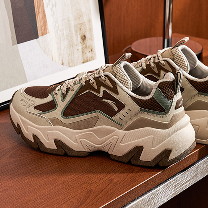 Anta Slate Slip Resistant Abrasion Resistant Low top Chunky Sneakers Men's