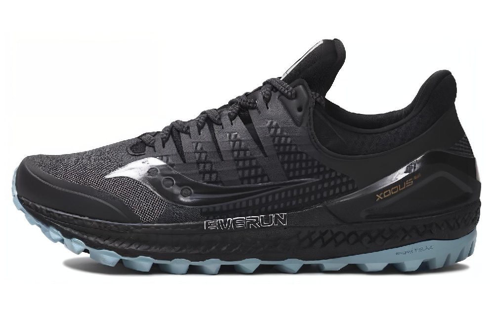 Saucony Running Shoes Men Low-Top Black Blue
