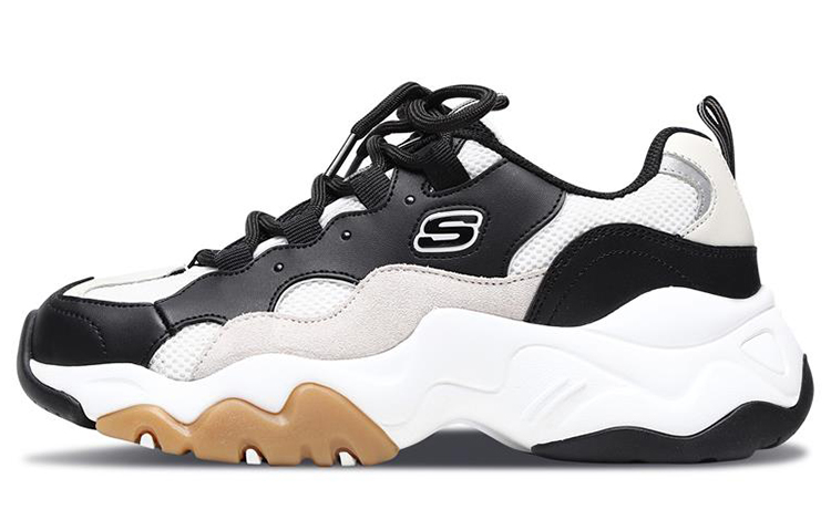 Skechers D'Lites 3.0 'Black White Graybrown'