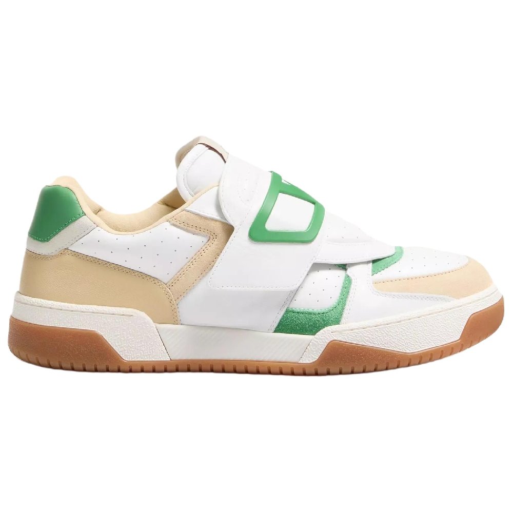 Valentino Joie De Jouer Low Top Skateboard Shoes Men's Beige