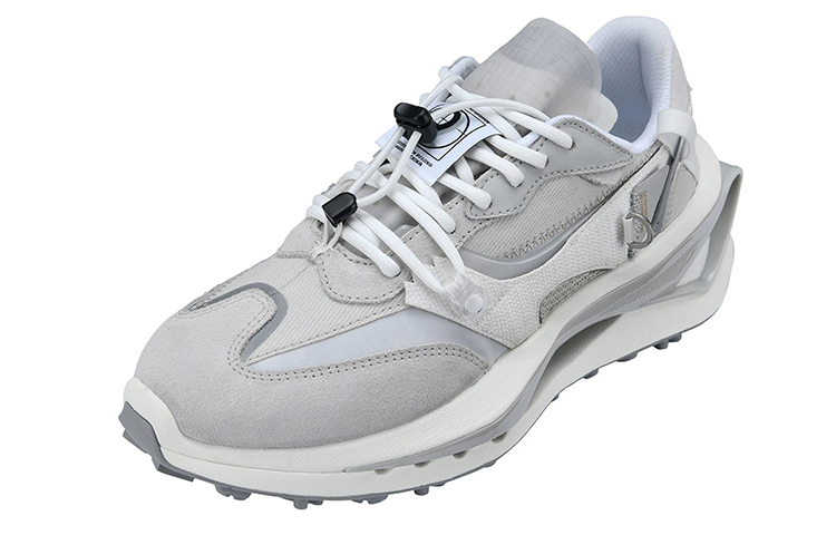 LiNing Cushioned Anti-Slip Wear-Resistant Breathable Lightweight Low-Top Sports Casual Shoes Women's Antarctic Gray купить в интернет-магазине Yoocart с быстрой доставкой по России.
