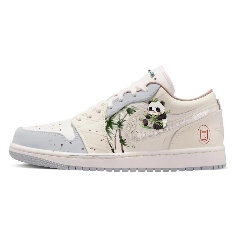 Jordan Air Jordan 1 Vintage Basketball Shoes Women's Low Top White/Gray