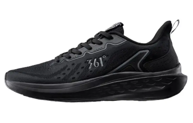 361° Cushioning, Wear Resistant Low Top Running Shoes Men's Black