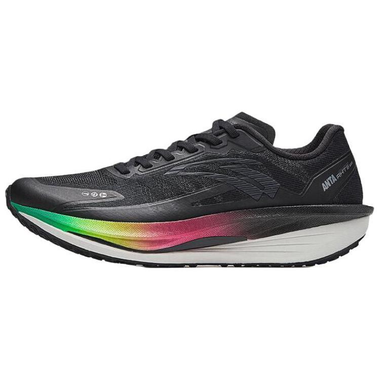 Anta Anti Slip Wear Resistant Low Top Sprint Long Distance Running Training Marathon Running Shoes Men's Black