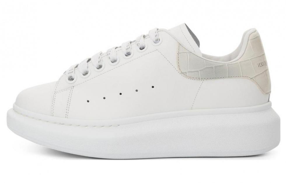 Alexander McQueen Oversized White Croc Women's