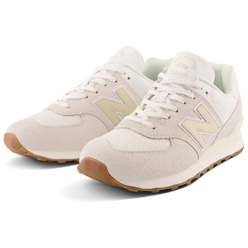 New Balance NB 574 Cushioning Wear-Resistant Low-Top Casual Shoes Unisex Ecru