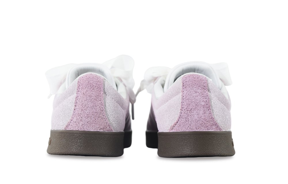 Adidas Neo VL Court 2.0 Anti Slip Wear Resistant Low Top Skateboard Shoes Unisex Pink