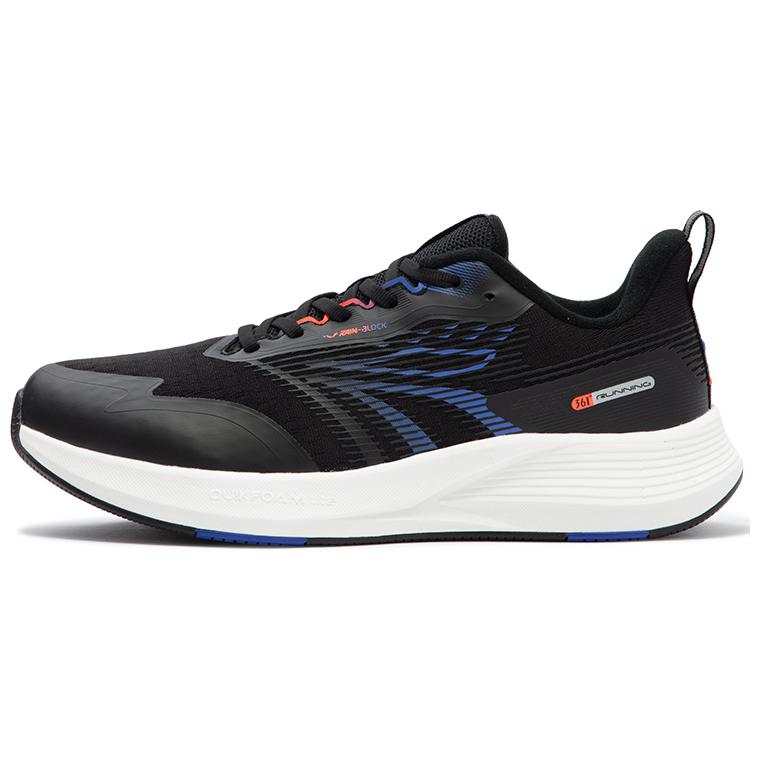 361° Cushioning, Slip Resistant, And Abrasion Resistant Low Top Training Running Shoes Men's Black Blue