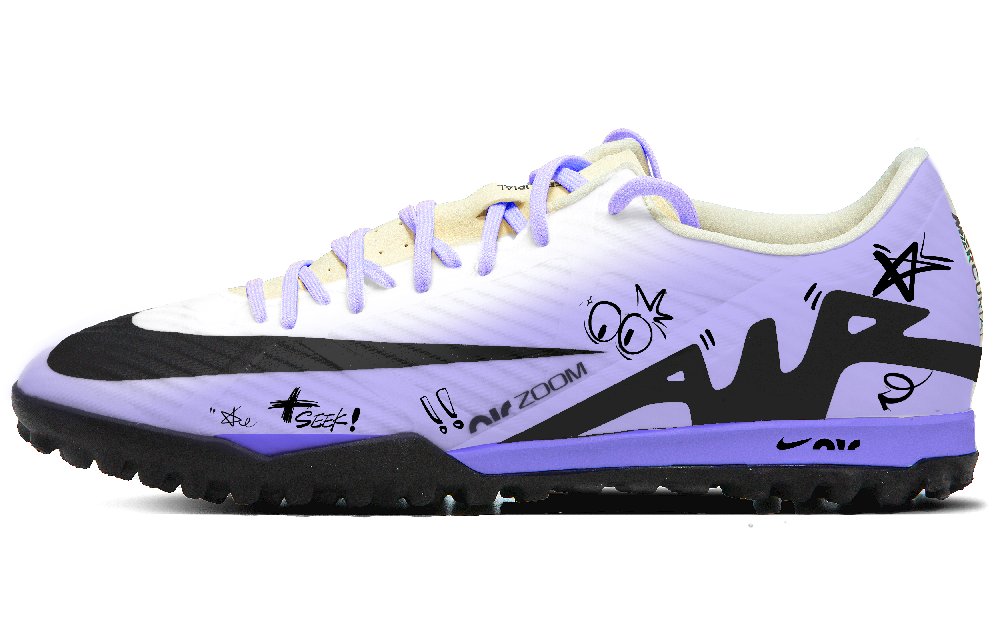 Nike Air Zoom Vapor 15 Anti-Slip Wear-Resistant Soccer Shoes Men's Purple Black