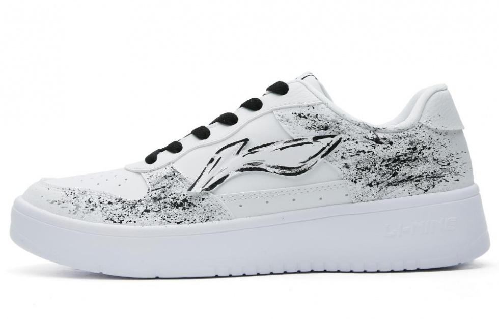 LINING Pontoon Boats Skateboard Shoes Men Low-Top White