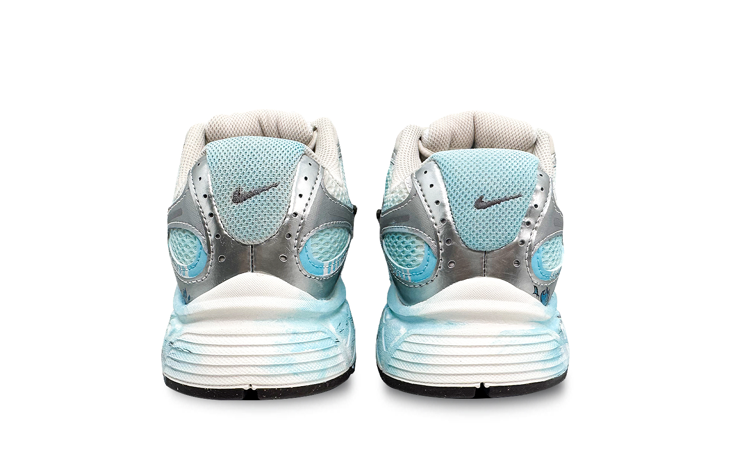 Nike V5 RNR Abrasion Resistant Breathable Low top Running Shoes Unisex Silver Blue купить в интернет-магазине Yoocart с быстрой доставкой по России.