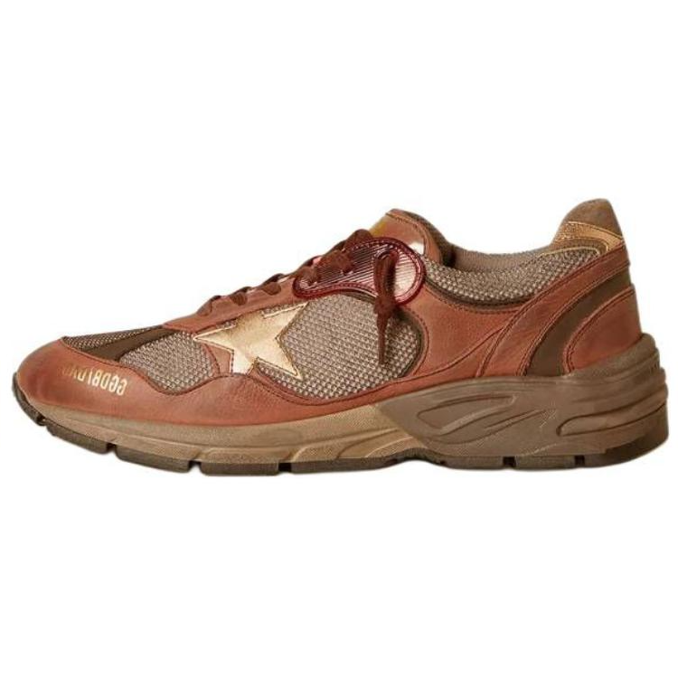 Golden Goose Running Dad Low Top Casual Shoes Men's Brown