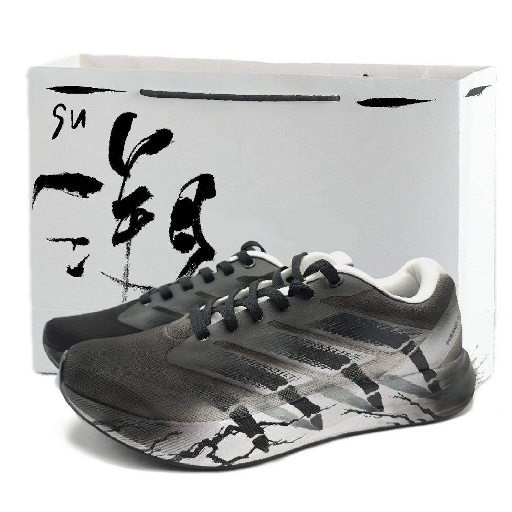 Adidas Duramo RC Breathable Low Top Running Shoes Unisex Black White